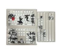 Originale Altezza Keycaps Con Lato Inciso Traslucido Progettazione Tema di combattimento Per Tastiere Meccaniche Gaming Keycap Set