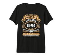 Originale Annata 1944 Regalo Anni 80 Compleanno Uomo Donna Maglietta Premium