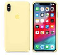 Apple MUJR2ZM/A Custodia in Silicone per iPhone XS Max, Giallo Crema