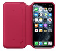 Originale Apple IPHONE 11 Pro Pelle Portafoglio Custodia - Lampone (Rosa /
