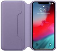Originale Apple IPHONE XS Max Pelle Custodia Folio - Lilla Viola - Nuovo