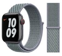 Originale Apple Nike Nylon Sport Loop Cinturino Orologio - Ossidiana Nebbia -