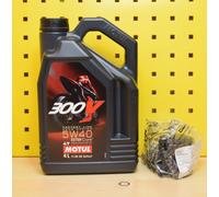 Originale Aprilia RSV4 Filtro Olio + Motul 300V 5w40 Motore R Cambio Set 1000