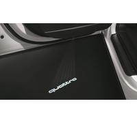 Originale Audi LED Illuminazione Entrata Spina Stemma Proiezione Audi Quattro