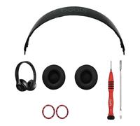 Originale Beats By Dre Solo3 Ricambio Orecchio Pad Cuscino Fascia (Nero Lucido)