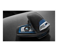 Originale BMW M-SPORT Portachiavi In Pelle Blu Nero - 82292219915