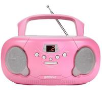 Originale Boombox Portatile CD/Radio Lettore, Rosa - GROOV-E