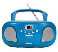 Originale Boombox Portatile CD/Radio Player, Blu - GROOV-E