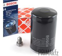 Originale Bosch Filtro Olio + Olio da Let Vite per VW Bora Caddy Golf Audi Seat