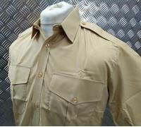 Originale Britannico Militare Spec Tri Servizio Fulvo Problema Uniforme Camicia