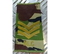 Originale British Army Woodland Dpm Mimetico Rlc Royal Logistic Corps Mostrine
