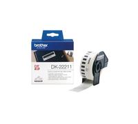 ORIGINALE BROTHER DK-22211 ROTOLO di ETICHETTE IN CARTA 29X15,24 NERO/BIANCO