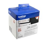 ORIGINALE BROTHER Dk-22251 Nastro Per Etichettatrice Nero E Rosso Su Bianco Non disponibile