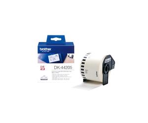 ORIGINALE BROTHER DK-44205 ROTOLO di ETICHETTE IN CARTA 62X30,48 NERO/BIANCO