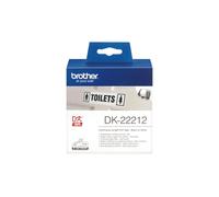 Brother dk-22212 nastro per etichettatrice nero su bianco