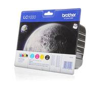 ORIGINALE BROTHER Lc1000Valbpdr 4 Pz Nero, Ciano, Magenta, Giallo