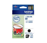 ORIGINALE BROTHER Lc22Ubk D'Inchiostro 1 Pz Nero