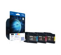 ORIGINALE Brother Multipack ciano / magenta / giallo LC-1280XL LC1280XLRBWBPDR 3 cartucce d'inchiostro LC-1280XL: C+M+Y