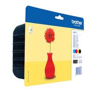 Brother LC121VALBPDR cartuccia d'inchiostro 4 pz Originale Nero, Ciano, Magenta, Giallo