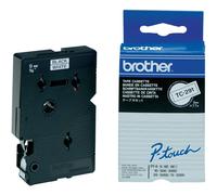 Brother tc-291 nastro per etichettatrice nero su bianco