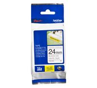 Brother TZ-S251 / TZe-S251 Pro Tape, 24mm x 8m, testo nera/nastro bianco, nastro originale