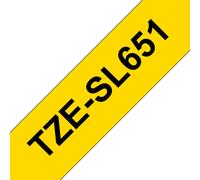 Nastro Brother TZe-SL651 - Nero su giallo