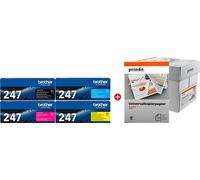 ORIGINALE Brother Value Pack nero / ciano / magenta / giallo TN-247 MCVP 01 + Pr