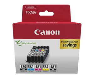 ORIGINALE CANON 2078C007 5 Pz Nero, Blu, Ciano, Magenta, Giallo
