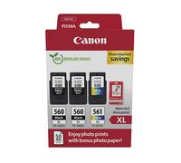 ORIGINALE CANON 3712C012 3 Pz Nero, Ciano, Magenta, Giallo