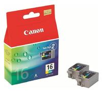 Originale Canon BCI 16 Color 2er Set Twin Pacco Inchiostro Per Pixma IP 90/90V
