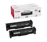 ORIGINALE CANON Crg-718 Bk Vp Toner 2 Pz Nero