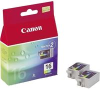 Originale Canon Inchiostro Cartuccia BCI-16 Colorato Pacco Doppio per Pixma 90