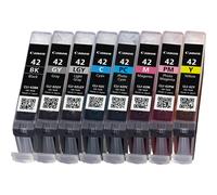 ORIGINALE Canon Multipack nero / ciano / magenta / giallo / Grigio / ciano (chiaro) / magenta (chiaro) / grigio (chiaro) CLI-42 6384B010 8 cartucce CLI-42: BK +C +M +Y +GY +PC