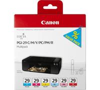 Originale Canon Pacco Multiplo PGI-29 C+M+Y + PC + Pm + Rosso per Pro1
