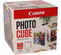 ORIGINALE Canon Value Pack Arancione PP-201 5x5 Photo Cube Creative Pack + 13x13 cm Fotopapier 40 fogli