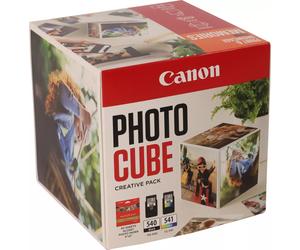 ORIGINALE Canon Value Pack nero / differenti colori PG-540+CL-541 Photo Cube Creative Pack + 13x13 cm Fotopapier 40 fogli 360 pagine