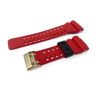 Originale Casio Cinturino per Orologio Rosso 10414842 GD-100RF-4W con Oro Fibbia