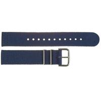 Originale Casio watch strap Blu Navy Tela 10545741 Per W59B-2AV O 18mm Aletta