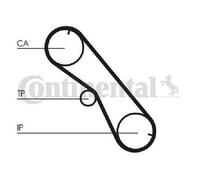 Originale CONTINENTAL CTAM Kit Cinghia Distribuzione CT1089K2 per Toyota
