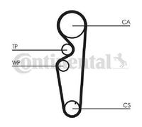 Originale CONTINENTAL CTAM Kit Cinghia Distribuzione CT878K1 per Fiat Lancia