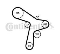 Originale CONTINENTAL CTAM Pompa Acqua + Dentate CT1168WP7 per Audi Seat