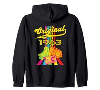 Originale dal 1963 in Stile retrò Anni '80 '90. Design Vintage Felpa con Cappuccio