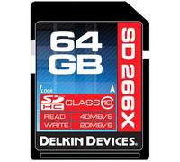 Originale Delkin 64GB SDXC Classe 10 Ultra Veloce Sicurezza Digitale Memory Card