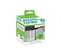ORIGINALE DYMO Etichette S0722480 99019 Etichette per raccoglitori 190x59mm bianco 1x110 Etichette