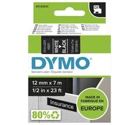 Nastro Dymo 45021 (S0720610) - Bianco su nero (12 mm)