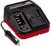 Originale Einhell Caricabatteria Power X-Car Charger 3A Power X-Change (ioni di litio, 18 V, spina 12 V, controllo batteria e gestione caricamento intelligente, indicatore LED di stato a 7 livelli)