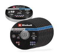 Einhell 711525 Kit dischi da taglio 115 mm 10 pz. Metallo, Acciaio inox,