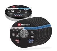 Originale Einhell Dischi Da Taglio per Metallo, 10 Pezzi, Ø 125 Mm in Latta (Tag