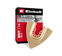Originale Einhell raspa a delta in carburo 80 mm (rivestimento in carburo resistente, funzione di cambio rapido con dorso aperto, adatta ai multiutensili)
