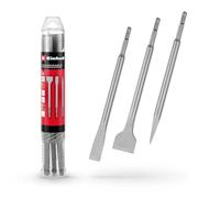 Originale Einhell set di 3 scalpelli SDS Plus, 250 mm (con scalpello a punta, sc